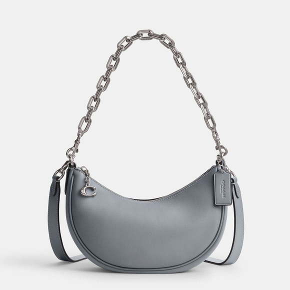 Coach Mira Shoulder Bag, Silver/Grey Blue 🩶 - Picture 1 of 7